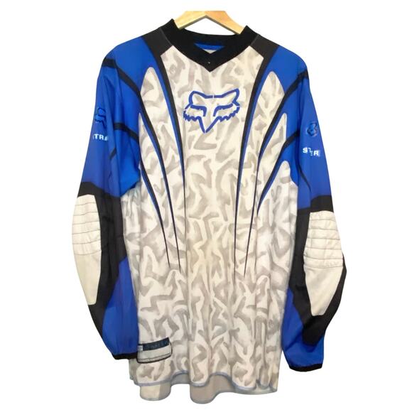 VTG Fox Racing Motocross Supercross Jersey Shirt Long Sleeve Mens XL Y2K AOP - Picture 1 of 11